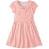 The Children’s Place Women’s Short Sleeve Holiday Dress(Pink Melon)