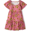 The Children’s Place Women’s Short Sleeve Holiday Dress(Vintage Rose Sunflower)