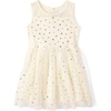 The Children’s Place,Girls,Dressy Dress, Sleeveless,Ivory Mesh,Medium
