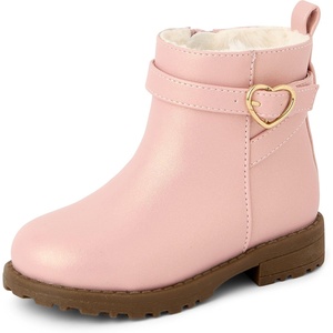 The Children’s Place Girls’ And Toddler Ankle Boots(Pink Fur)