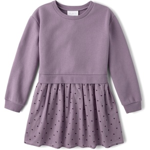 The Children’s Place Girls’ Tutu Dress, Long Sleeve(Pansy Garden)