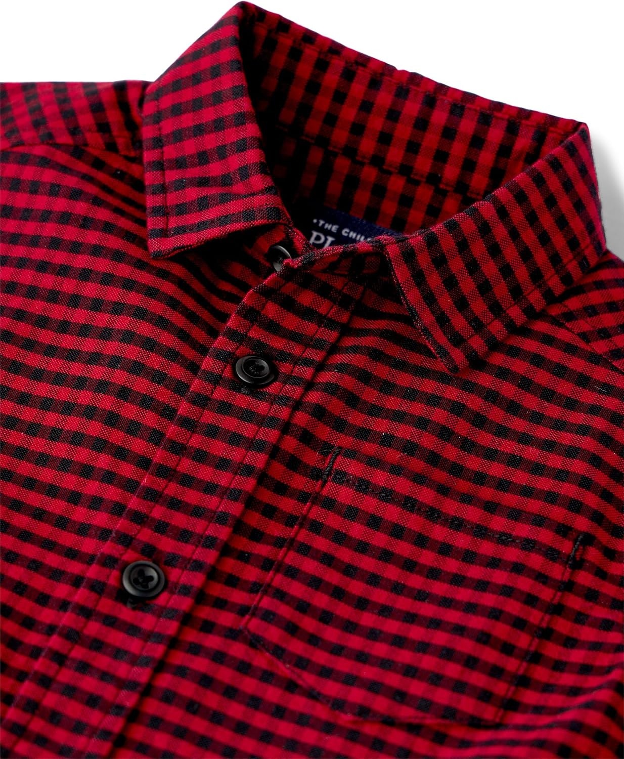 image:imageThe Childrens Place Baby Boys Long Sleeve Oxford Button Down ShirtRed Ochre