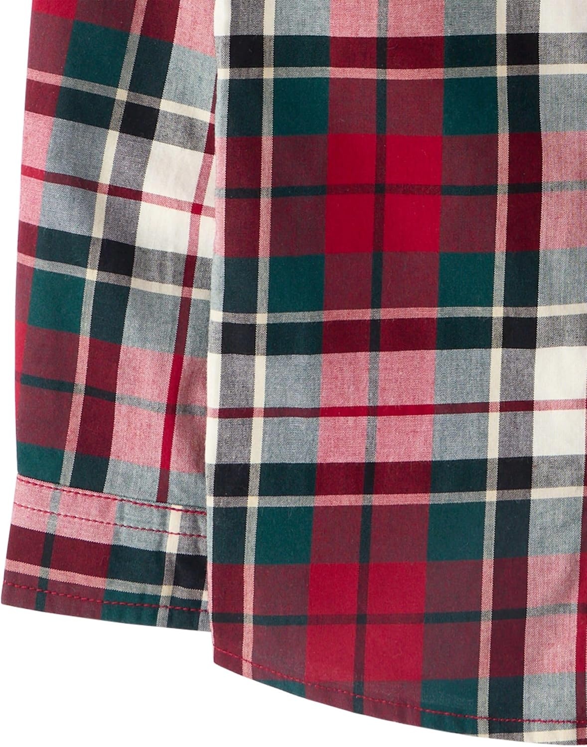 image:imageThe Childrens Place Baby Boys and Toddler Poplin Long Sleeve Button Down ShirtIvory Plaid