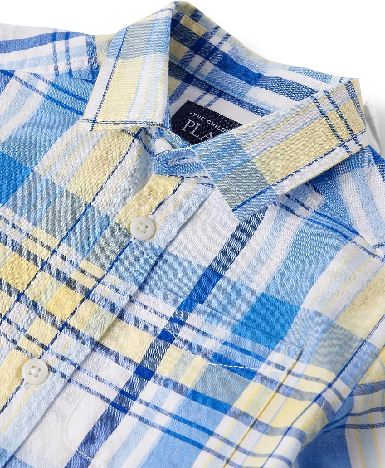 image:imageThe Childrens Place Baby Boys and Toddler Poplin Long Sleeve Button Down ShirtSun Valley Plaid