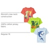 The Children’s Place Baby Boys’ and Toddler Dino,Animals,Sharks Short Sleeve Graphic T-Shirts,3 Pack(Shark Bubbles/Dino Volcano/Dinos)