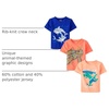 The Children’s Place Baby Boys’ and Toddler Dino,Animals,Sharks Short Sleeve Graphic T-Shirts,3 Pack(Turtle/Sharks/Dino)