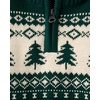 The Children’s Place Baby Boys’ and Toddler Long Sleeve Quarter Zip Pullover Sweater(Green Fairisle)