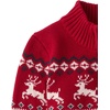 The Children’s Place Baby Boys’ and Toddler Long Sleeve Quarter Zip Pullover Sweater(Red Fairsile)