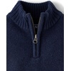 The Children’s Place Baby Boys’ and Toddler Long Sleeve Quarter Zip Pullover Sweater(Tidal)