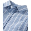 The Children’s Place Baby Boys’ and Toddler Poplin Long Sleeve Button Down Shirt(Huron Blue Stripe)