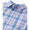 The Children’s Place Baby Boys’ and Toddler Poplin Long Sleeve Button Down Shirt(Petal Purple Plaid)