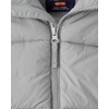 The Children’s Place Boys’ Water and Wind Resistant Hooded Zip Front Puffer Jacket, Faux Fur Lined(Weathered Steel)
