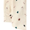 The Children’s Place,Baby Boys,and Toddler Poplin Long Sleeve Button Down Shirt,Off White Festive,9 Months,12 Months