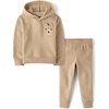 The Children’s Place Boys’ And Toddler Sweatshirt and Sweatpant 2 Piece Outfit(Java Hill)