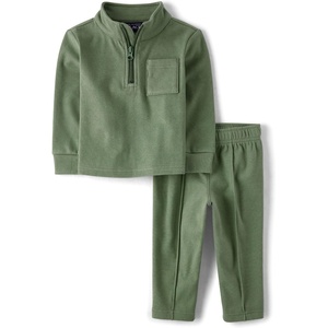 The Children’s Place Baby Boys’ And Toddler Sweatshirt and Sweatpant 2 Piece Outfit(Greenwich)