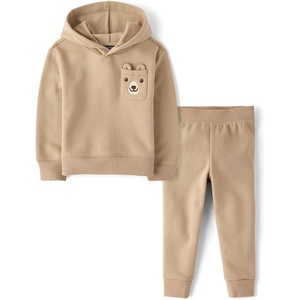 The Children’s Place Baby Boys’ And Toddler Sweatshirt and Sweatpant 2 Piece Outfit(Java Hill)