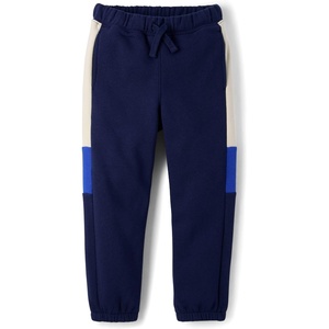 The Children’s Place Boys’ Active Fleece Jogger Sweatpants(Tidal Colorblock)