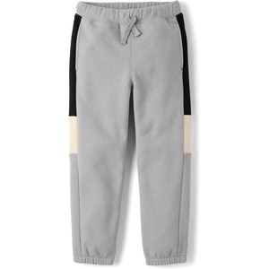 The Children’s Place Boys’ Active Fleece Jogger Sweatpants(Weathered Steel)