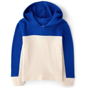 The Children’s Place Boys’ and Toddler Shirt with Hood(Hay Stack Colorblock)
