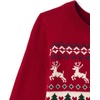 The Children’s Place Baby Girls’ and Toddler Girls’ Long Sleeve Sweater Dress(Red Ochre Fairisle)