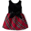 The Children’s Place Baby Girls’ and Toddler Short Sleeve Dressy Dress(Red Ochre)