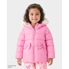 The Children’s Place Baby Girls’ and Toddler Girls’ Medium Weight Wind-Resistant, Water-Resistant Puffer Jacket(Perfect Pink)