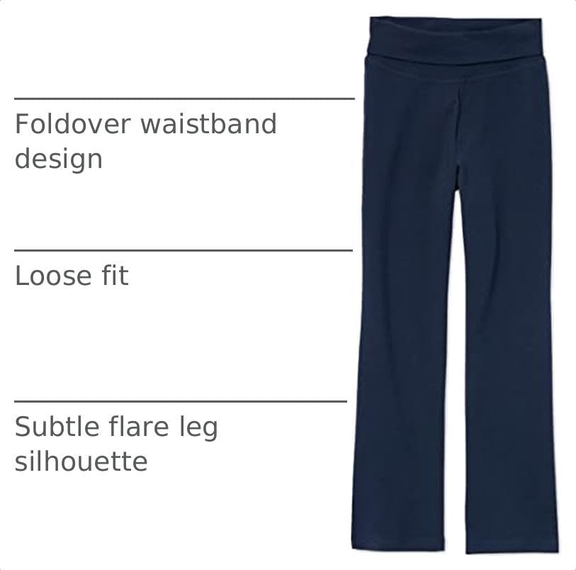 image:imageThe Childrens Place Girls Active Foldover Waist PantsTidal Single