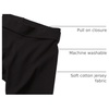 The Children’s Place Girls’ Active Foldover Waist Pants(Black 2-pack)