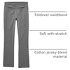 The Children’s Place Girls’ Active Foldover Waist Pants(Heather Gray Single)