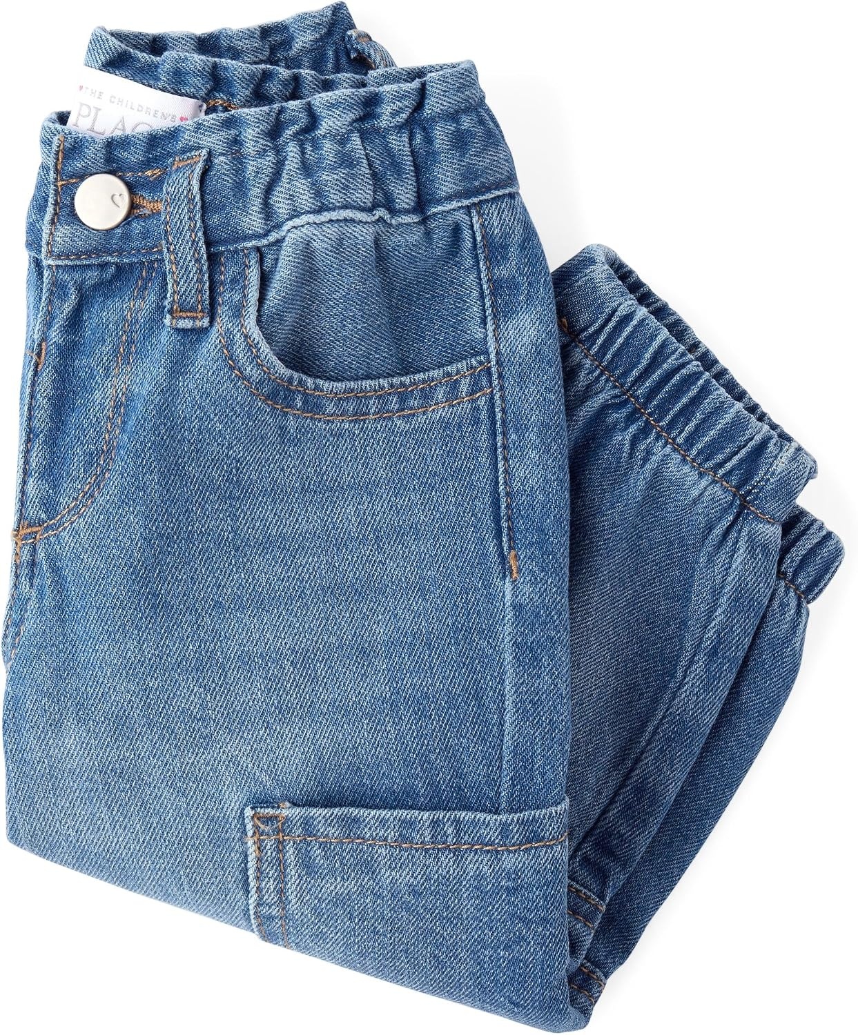 image:imageThe Childrens Place Baby Girls and Toddler Jogger JeansMina Wash Cargo