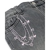 The Children’s Place Baby Girls’ and Toddler Wide Leg Jeans(Light Grey)