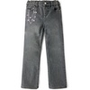 The Children’s Place Baby Girls’ and Toddler Wide Leg Jeans(Light Grey)